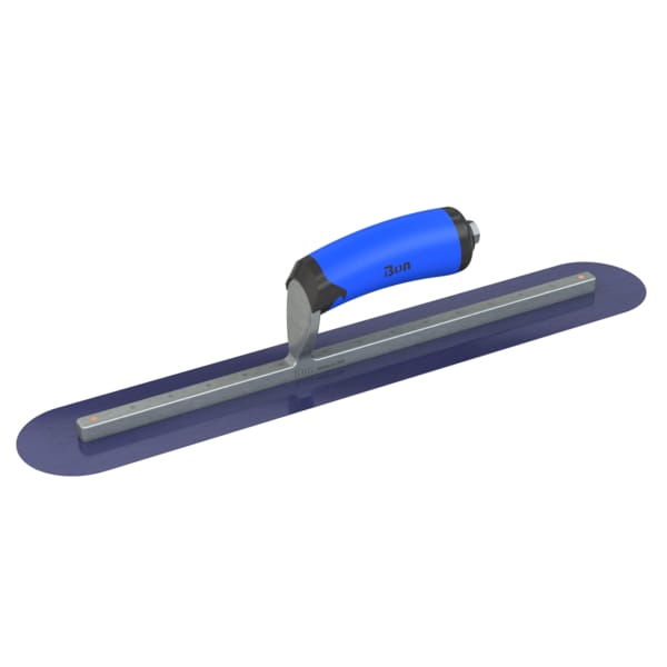 Steel City Trowels By Bon Bon 67-153 Finish Trowel, Round, Blue Steel, 18 X 3, Comfort Grip 67-153 - main